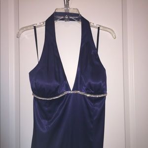 Blue prom dress